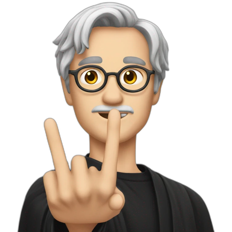 harry poter indicate by fingure emoji