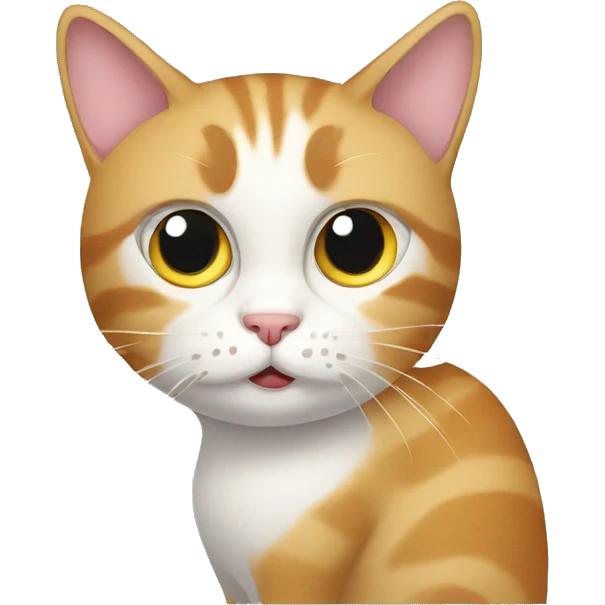 Cat being confused emoji