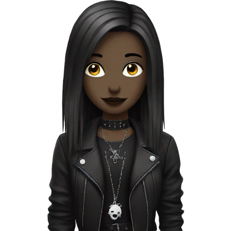 goth girl at concert emoji