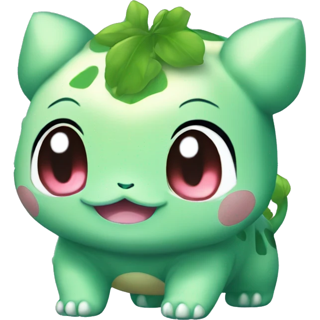 Kawaii Chibi Bulbasaur emoji