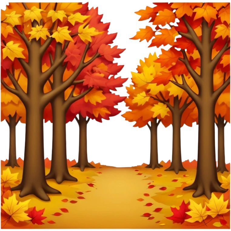 Autumn forest emoji