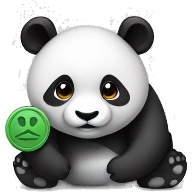 Panda with token emoji