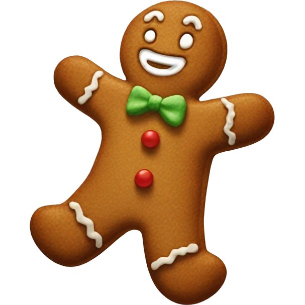 Gingerbread man emoji