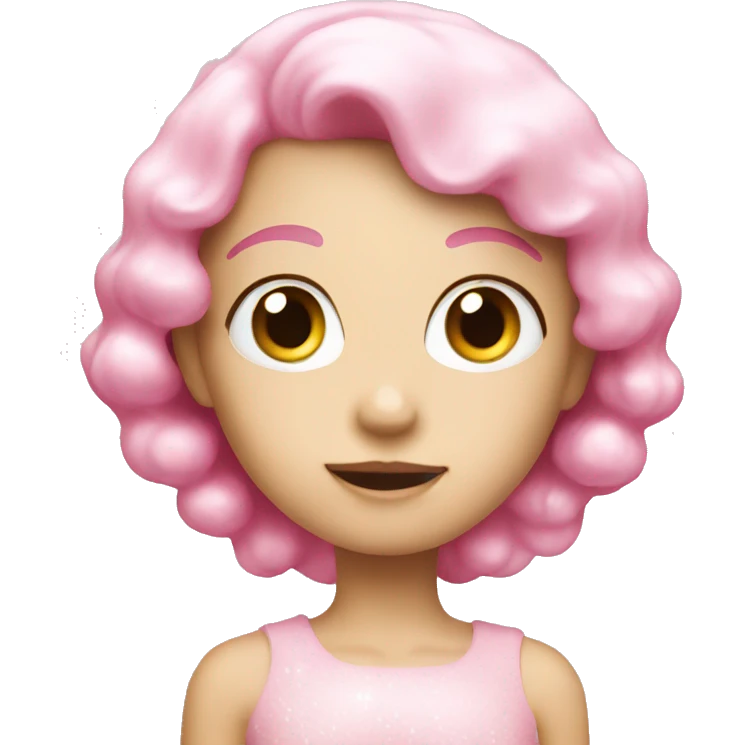Pink pearl emoji