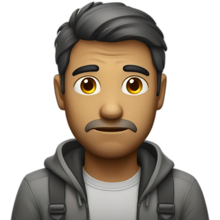 depressed ios developer emoji
