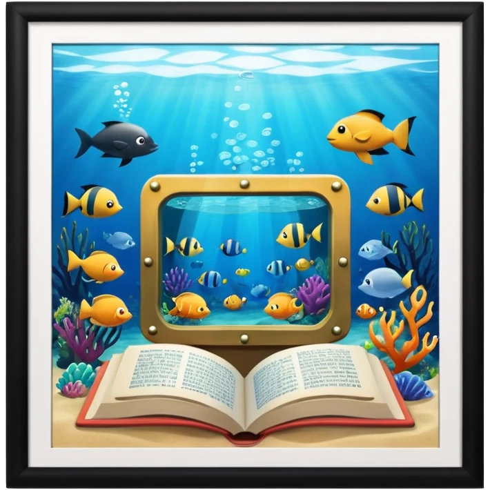 underwater library emoji