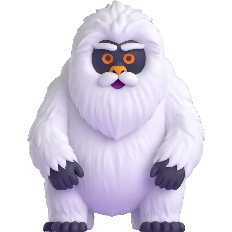 abominable snowman yeti emoji