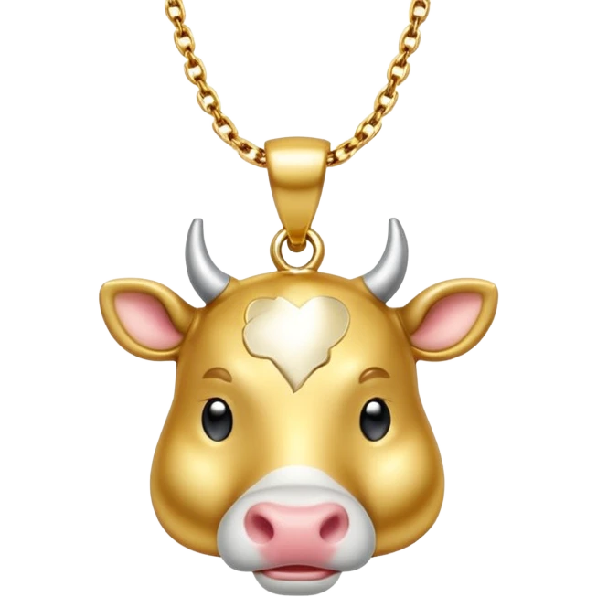 i need combination of this two emojis for making a neckless ❤️🐮 emoji
