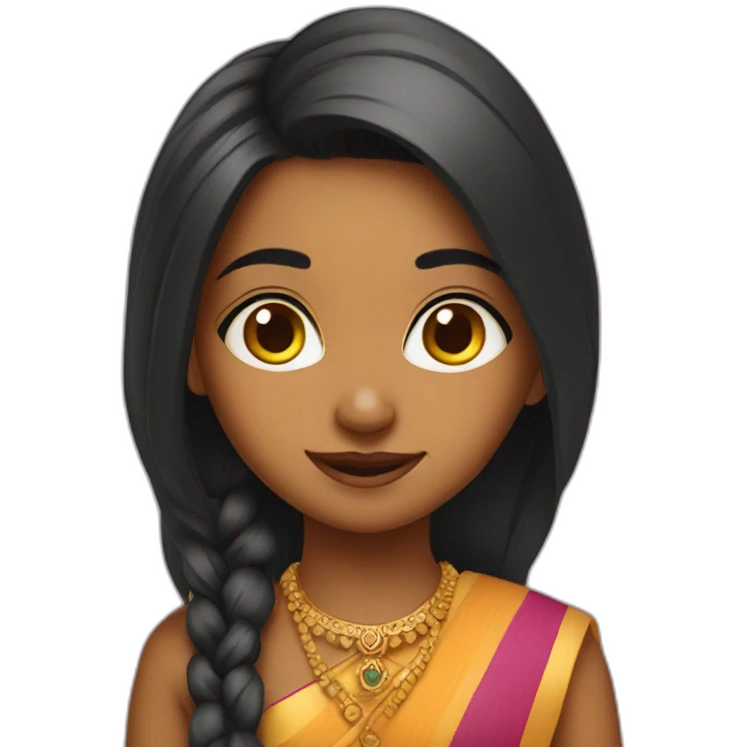 Cute indian girl emoji