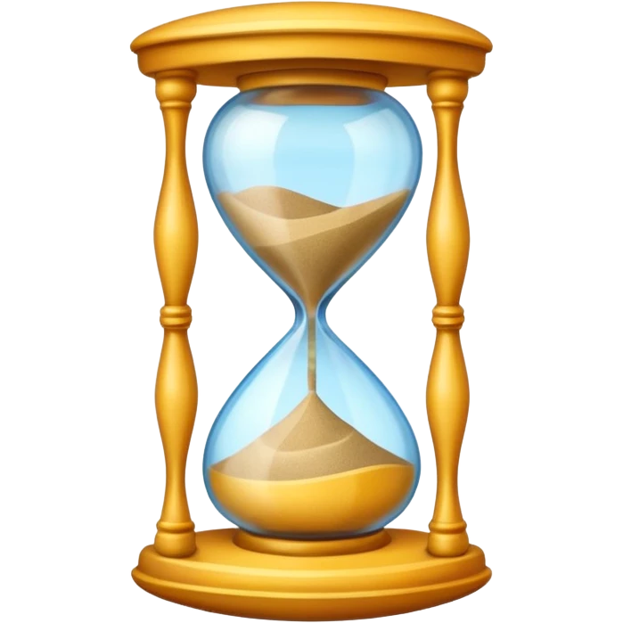 colorful hourglass emoji