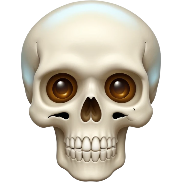 Skull emoji with a mix of surprise emoji emoji
