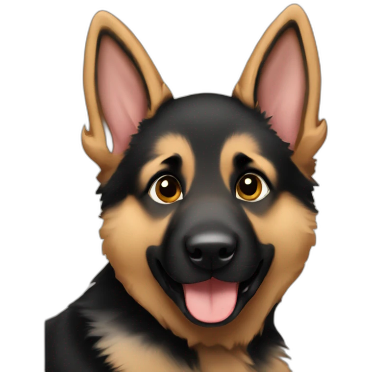 german shepherd puppy emoji