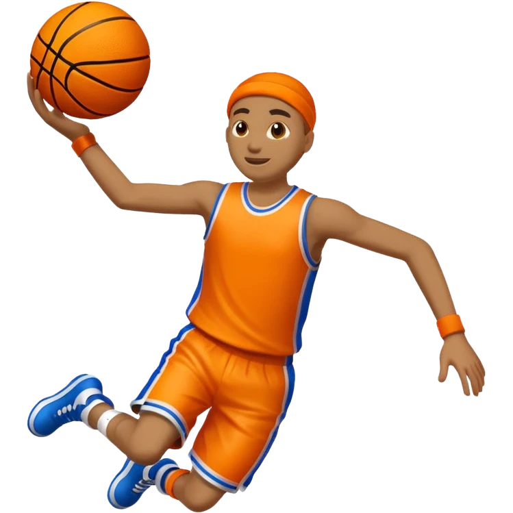 bouncy basketball to the right emoji
