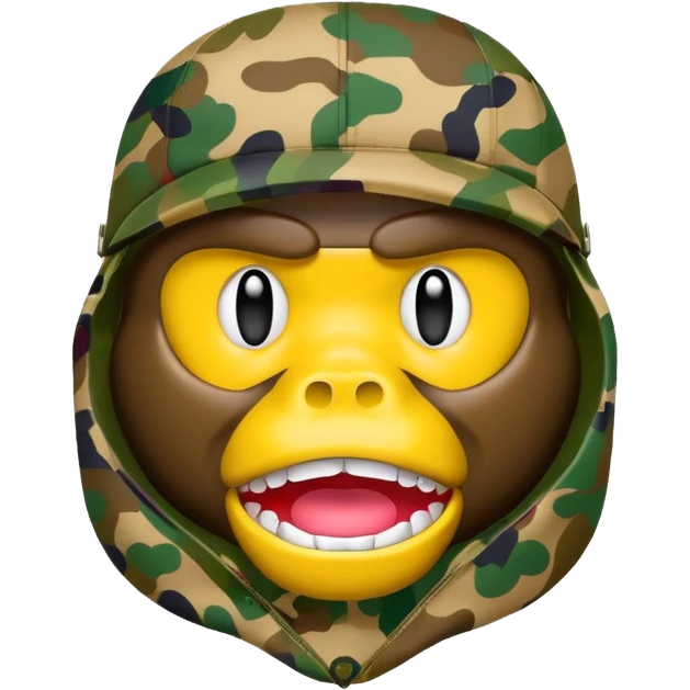 Сделай логотип Bape emoji