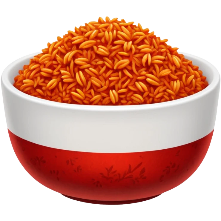 make jollof rice in a bowl emoji