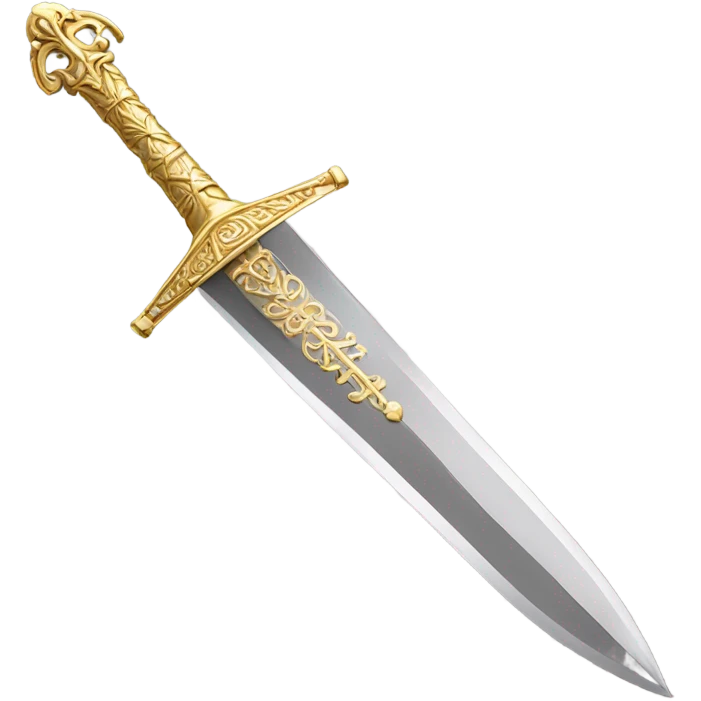 Gold sword emoji