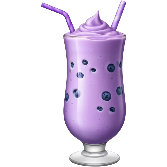 Blueburry milkshake emoji