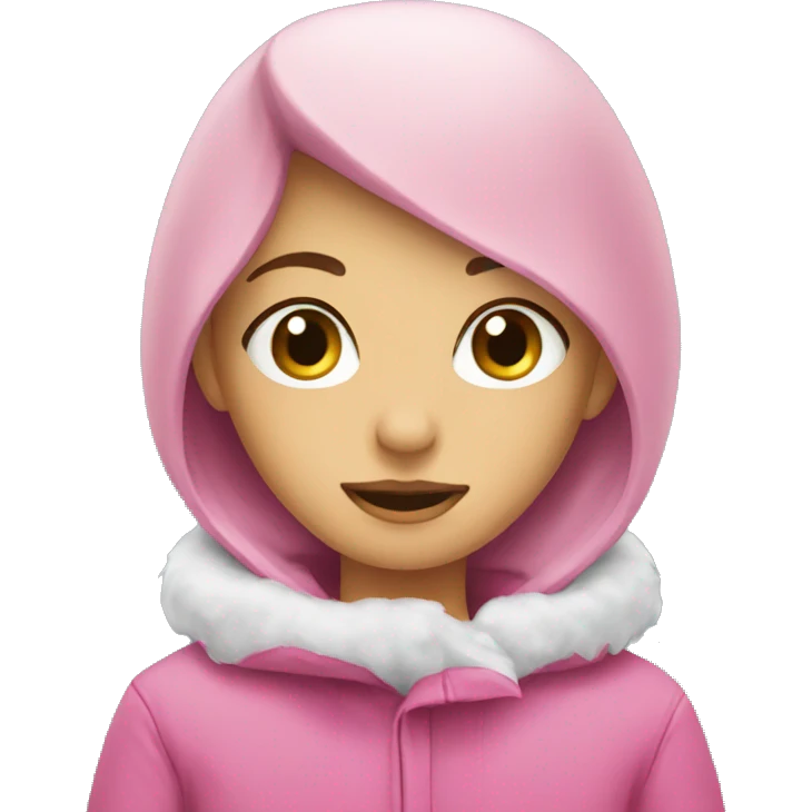 winter pink emoji