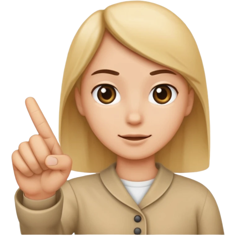 index finger point emoji