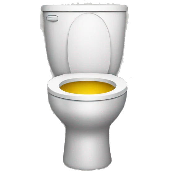 pee in the toilet emoji