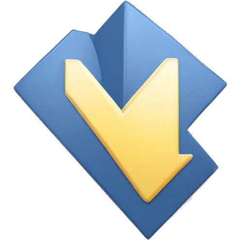 PDF FILE SYMBOL WITH DOWNLOAD ARROW AS A FLAT 2D RENDERING emoji