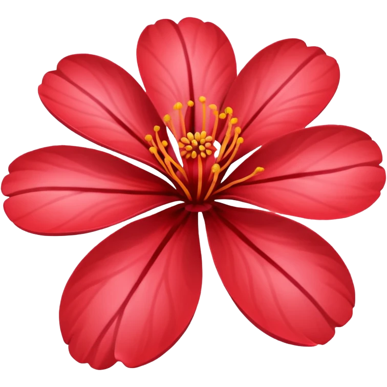 red sakura flower emoji