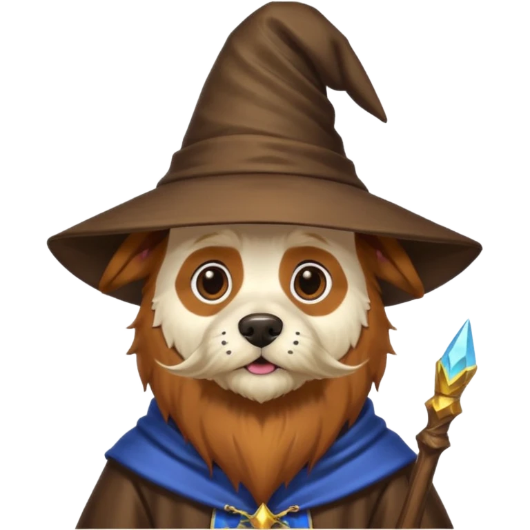 Dog wizard emoji