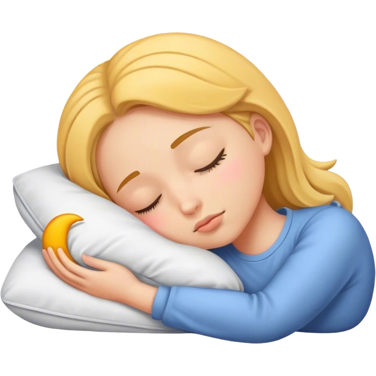 Teenage girl sleeping  emoji