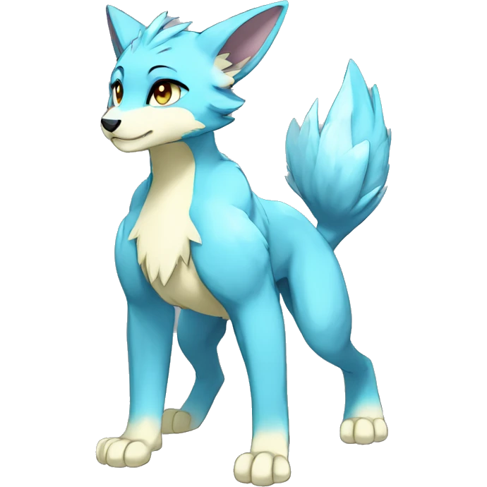 Shiny Anthro Sona Fakemon Full Body emoji