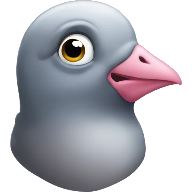 pigeon kissy face emoji
