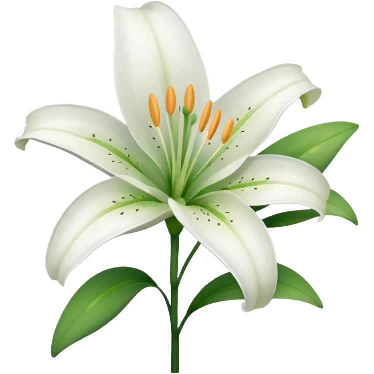 Lily flower emoji