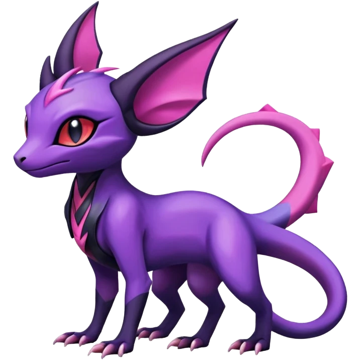 Shiny Salandit-Noivern-Espeon-Hybrid (Full body) emoji