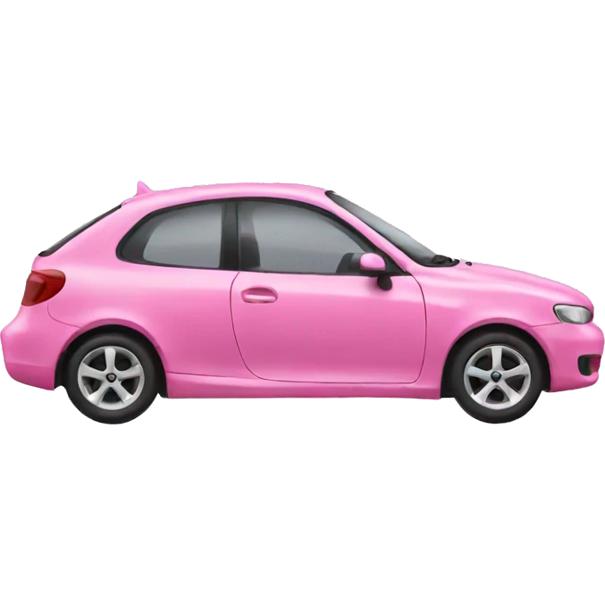 Pink car emoji