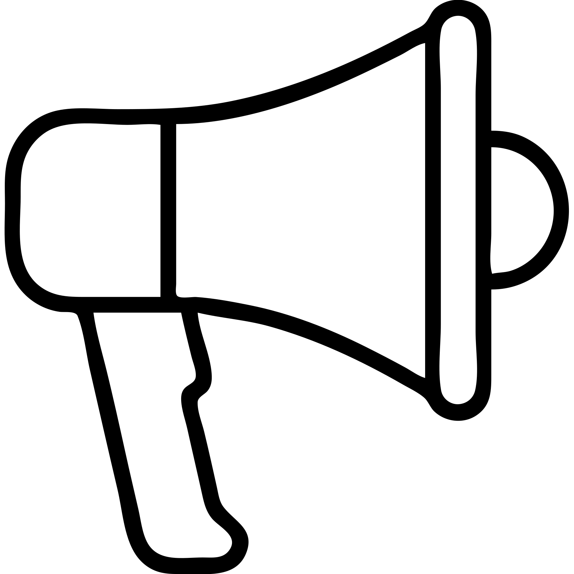 A megaphone or bullhorn with handle, clean outline style showing an announcement device emoji