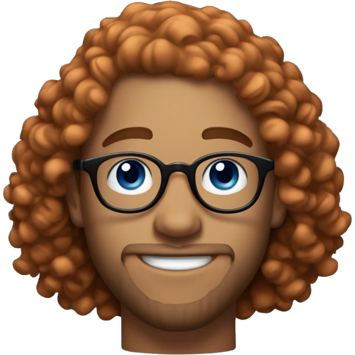 30 years old, male, red hair, curly hair, glasses, black baseball hat, blue eyes, pale complexion, stubble facial hair emoji