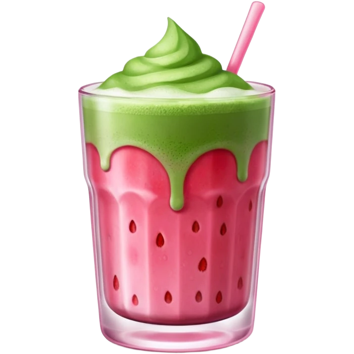 Strawberry matcha emoji