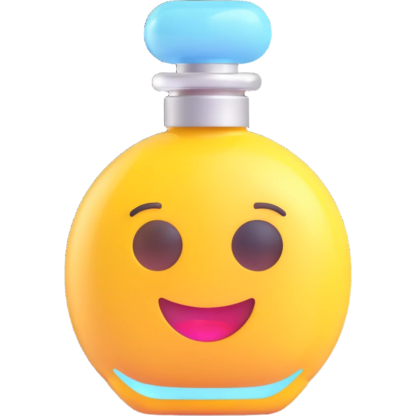 perfume bottle, 3D emoji style emoji