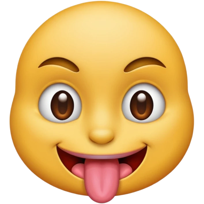 face with tongue out and smirking face emoji
