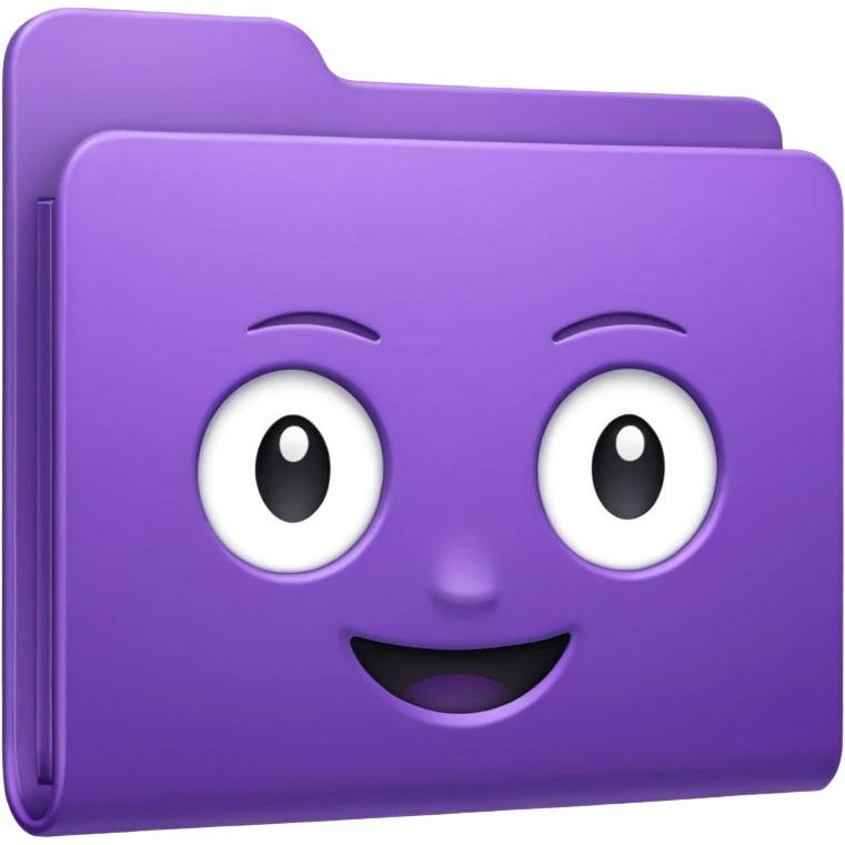purple movies folder emoji
