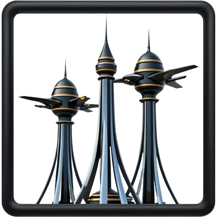 Uçan çarpan iki kule emoji