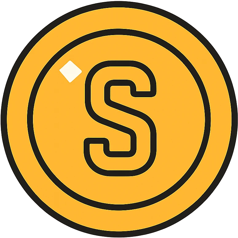 shiny gold coin emoji
