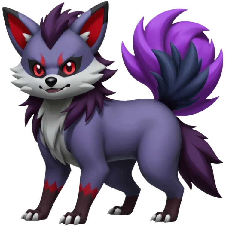 Obstagoon-Banshee-Zorua-Mightyena-Poochyena-Zoroark-fusion  emoji