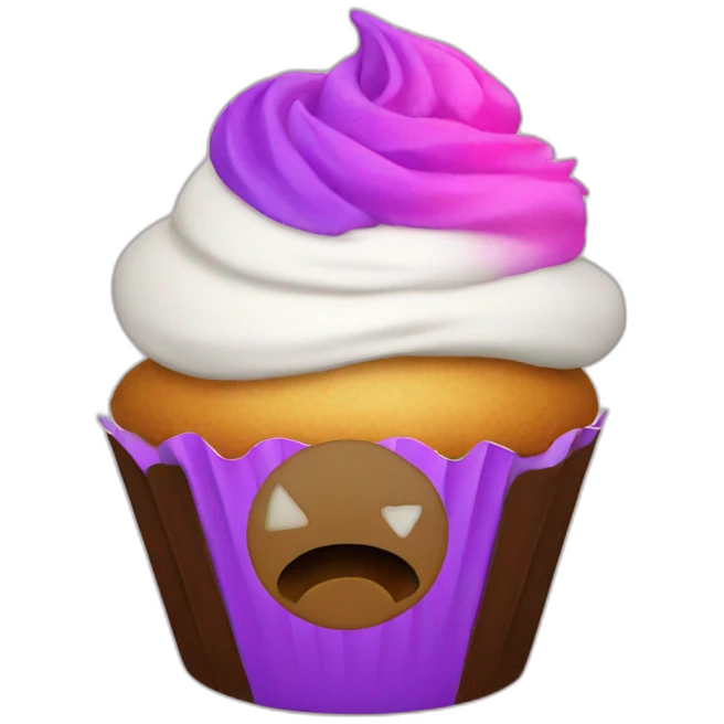 an rgb cupcake gaming emoji