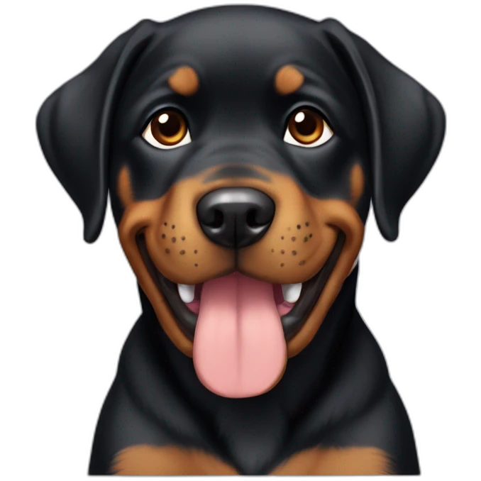 Rotweiller puppy emoji