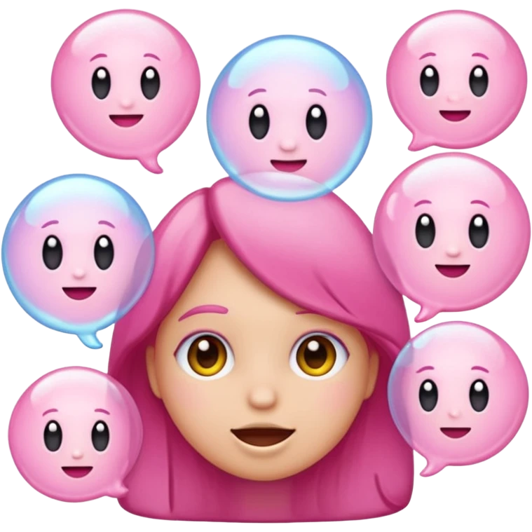 make the emoji with words saying im just a girl in pink emoji