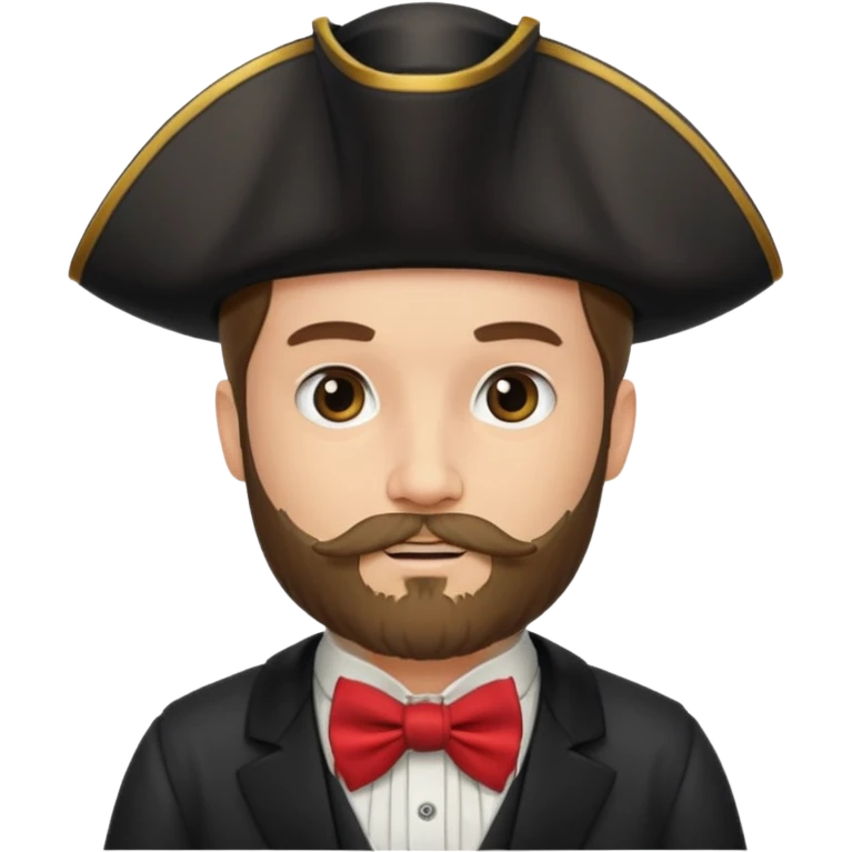 pirate with beard and bow tie emoji