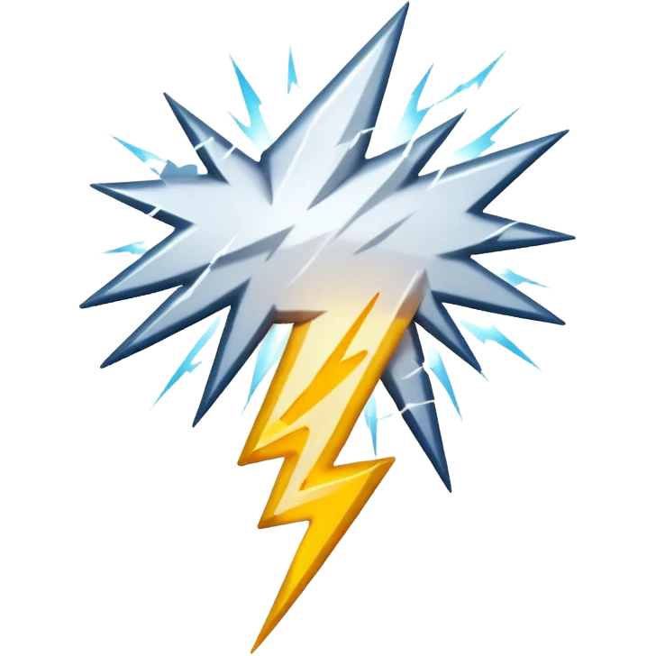lightning emoji