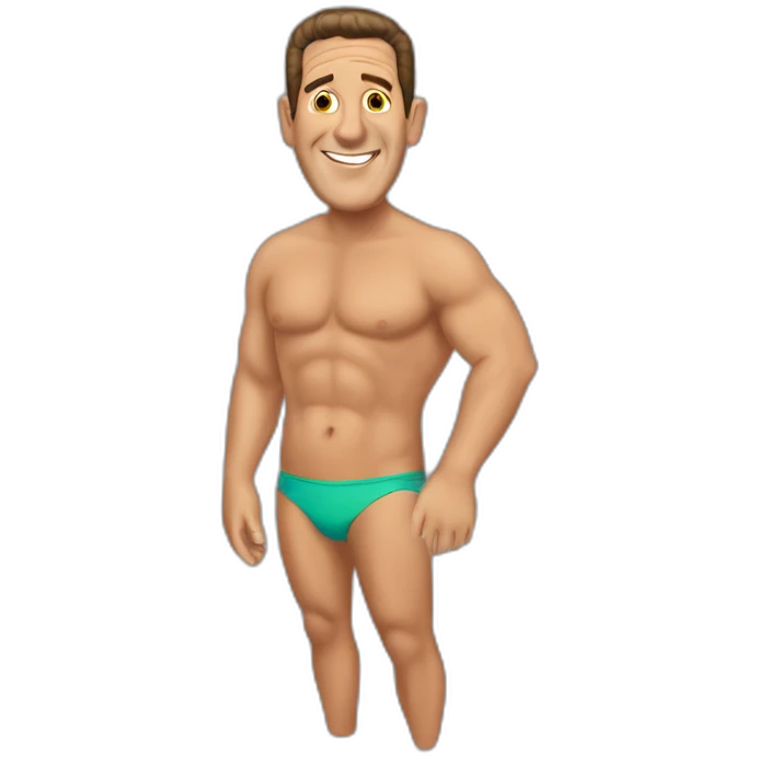 Dale Winton in speedos emoji