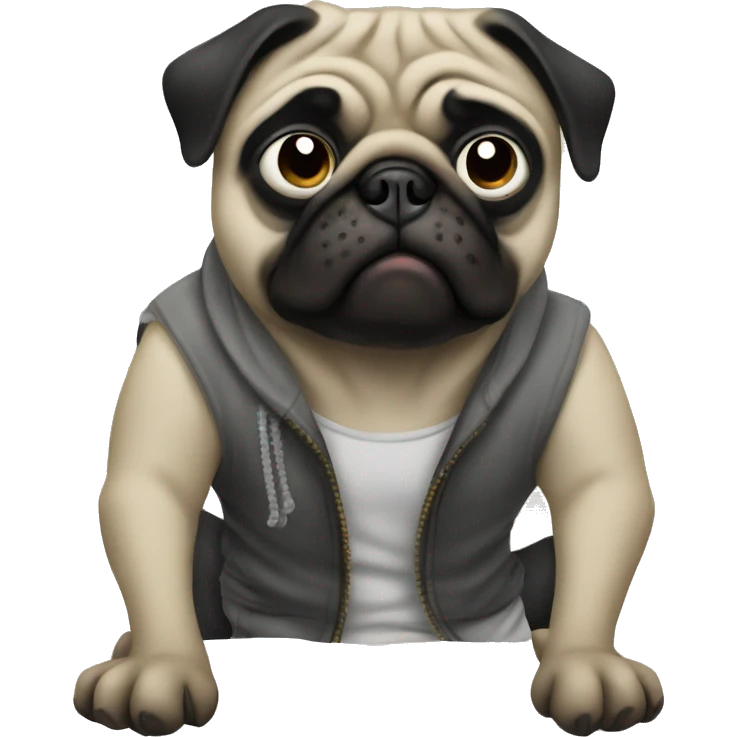 Thug pug  emoji