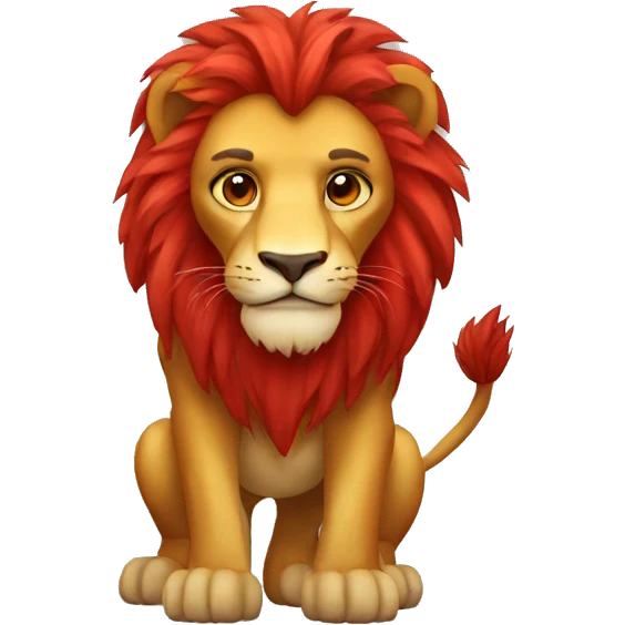 Red lion emoji